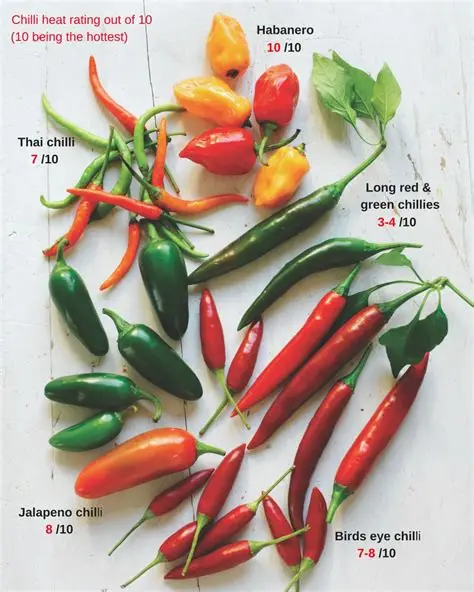 Organic chilies Verity Green color & red color